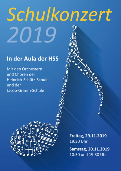 Schulkonzert 2019_Poster blau